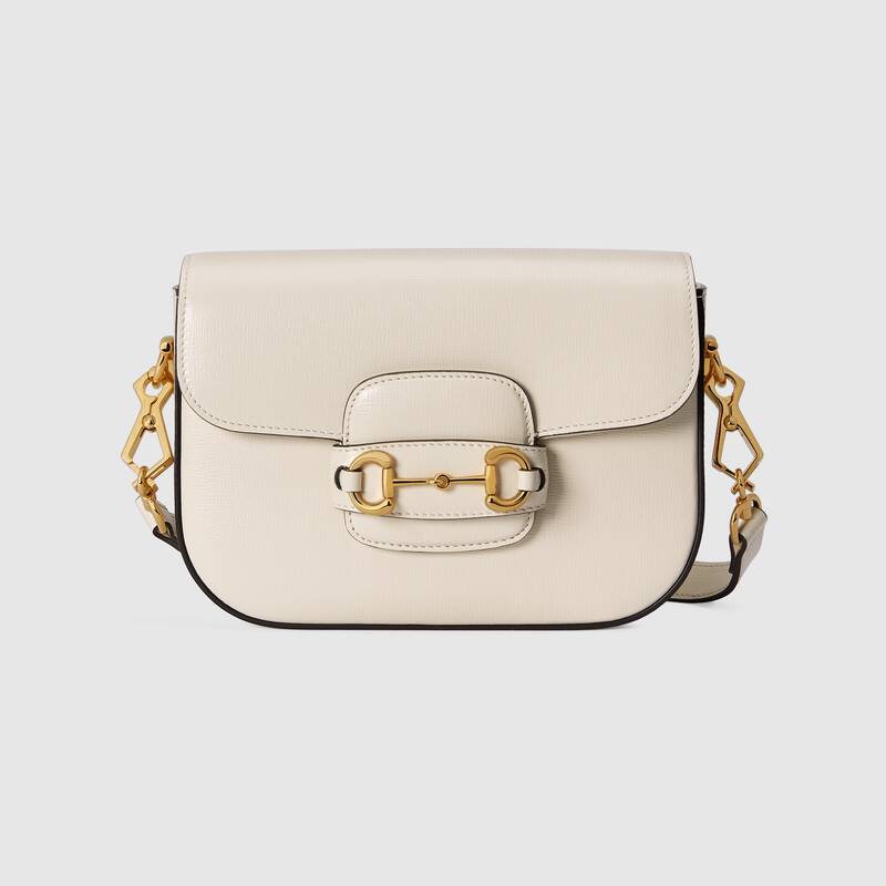 Gucci Horsebit 1955 Mini Shoulder Bag 658574 White